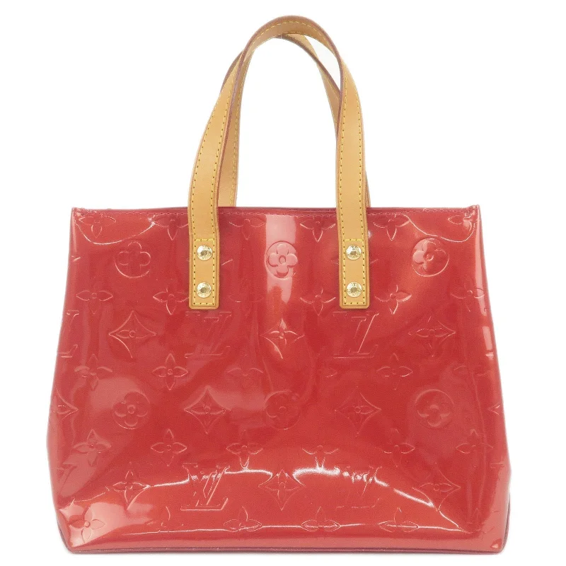 Louis Vuitton Alma bags with a monogram - embossed leather surfaceLouis Vuitton Monogram Vernis Lead PM Hand Bag Red M91990