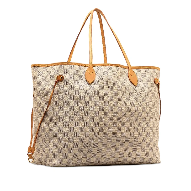 Louis Vuitton bags with a zippered interior pocket for better organizationLouis Vuitton Damier Azur Neverfull GM (pZGOq3)