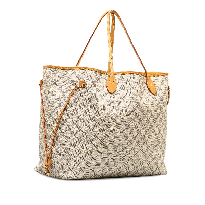 Louis Vuitton handbags with a metal - framed clasp for durabilityLouis Vuitton Damier Azur Neverfull GM (xSiJP8)