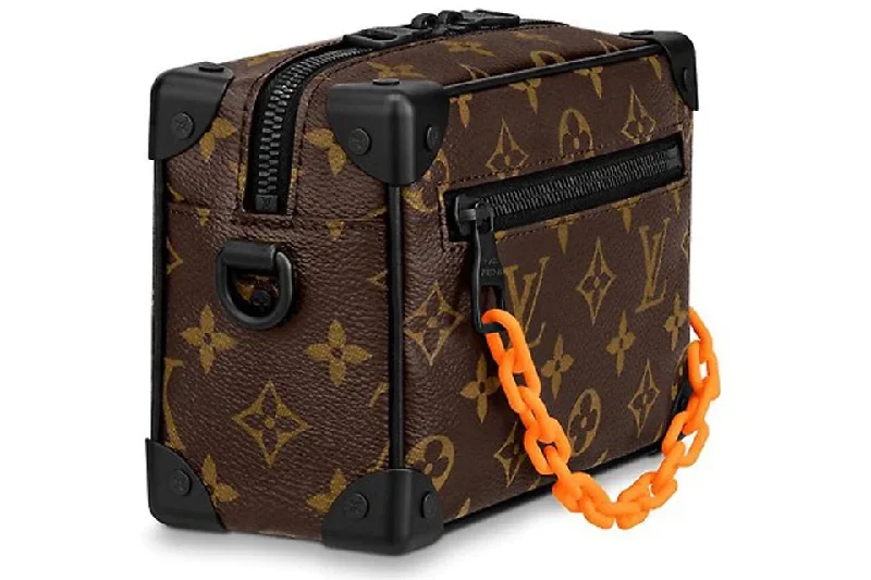 Louis Vuitton tote bags with a water - resistant coating for outdoor useLOUIS VUITTON MONOGRAM MINI SOFT TRUNK