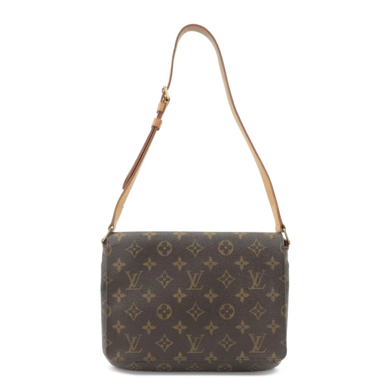 Louis Vuitton backpacks with a multi - pocket organization for functionalityLouis Vuitton Monogram Musette Tango Short Shoulder Bag M51257