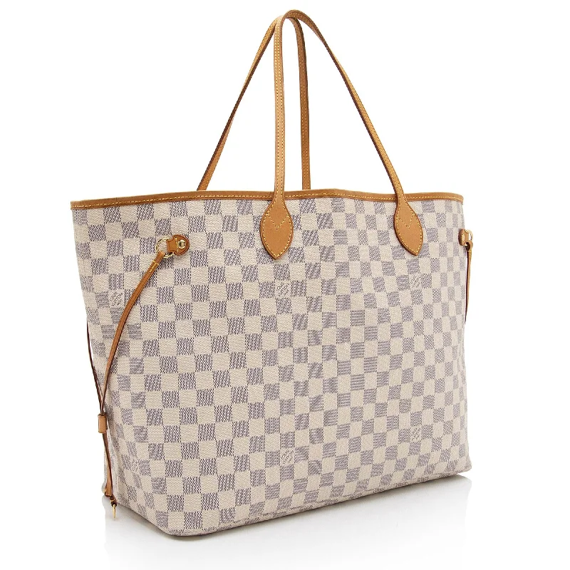 Ladies Louis Vuitton Capucines bags with gold - toned hardwareLouis Vuitton Damier Azur Neverfull GM Tote (46Mqp7)