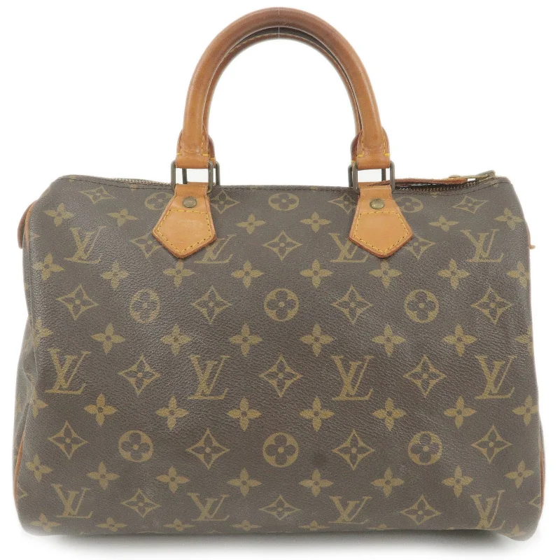 Louis Vuitton Petite Malle bags with a hard - shell structure for uniquenessLouis Vuitton Monogram Speedy 30 Hand Bag Boston Bag M41526