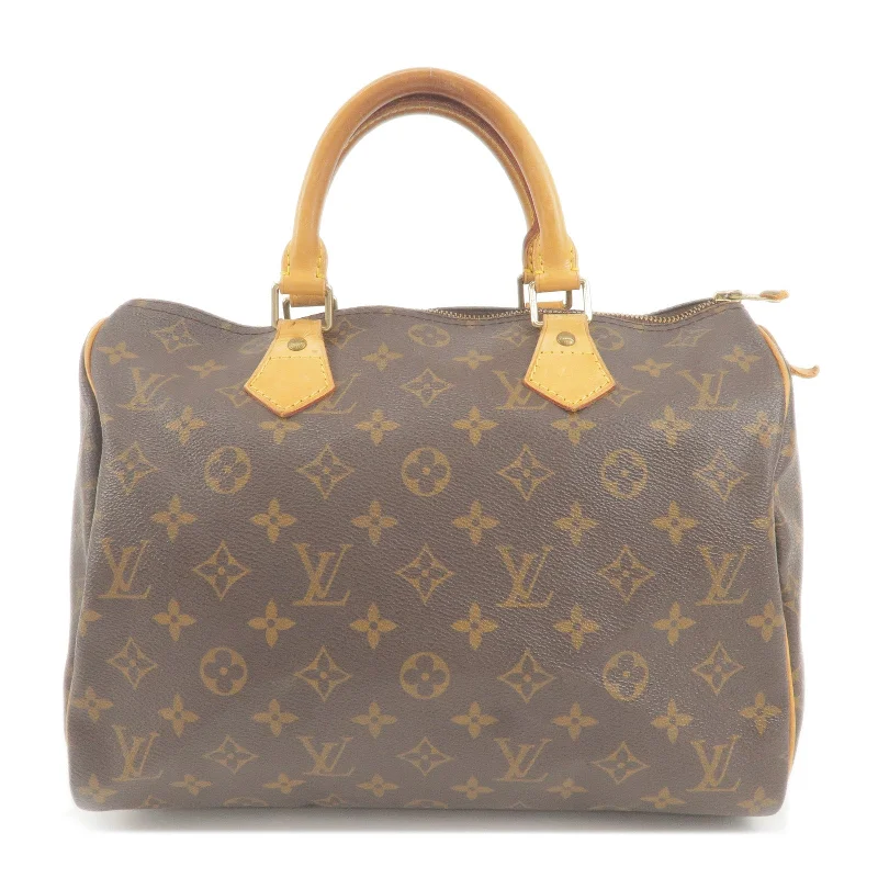 Louis Vuitton handbags with a back - zip pocket for storing valuablesLouis Vuitton Monogram Speedy 30 Hand Bag Boston Bag M41526