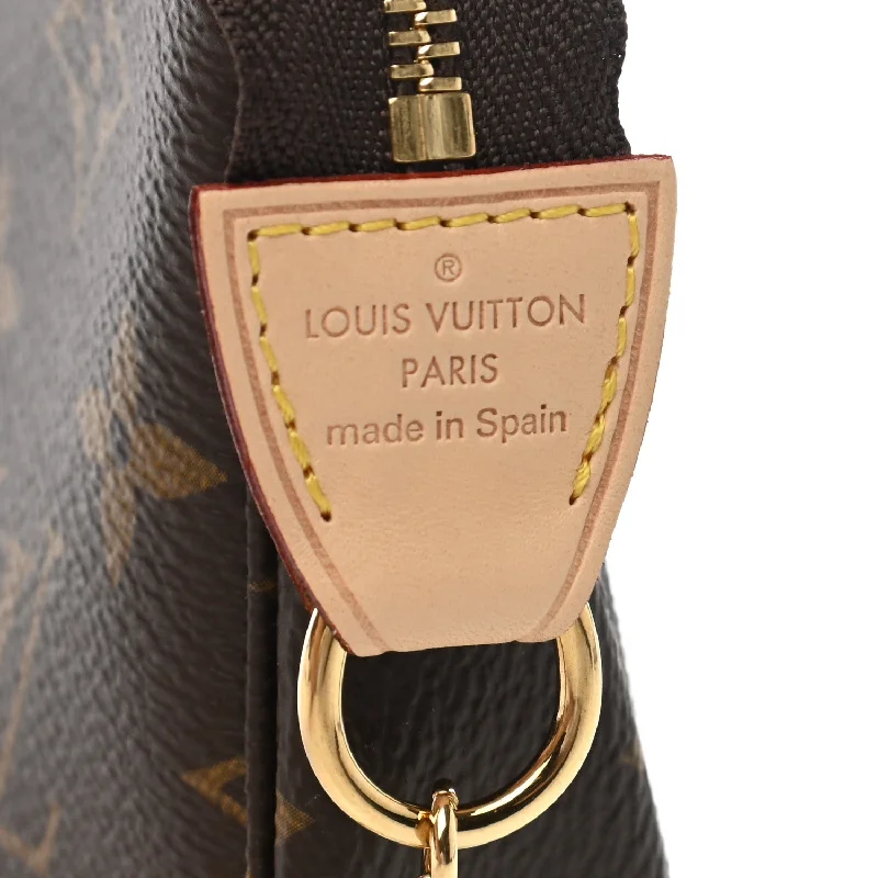 Louis Vuitton handbags with a metal - framed clasp for durabilityLOUIS VUITTON Monogram Mini Pochette