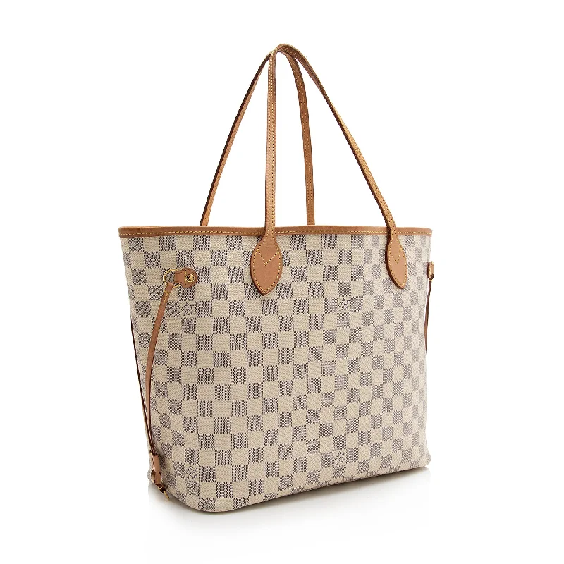 Louis Vuitton crossbody bags with adjustable shoulder straps for comfortLouis Vuitton Damier Azur Neverfull MM Tote (22352)