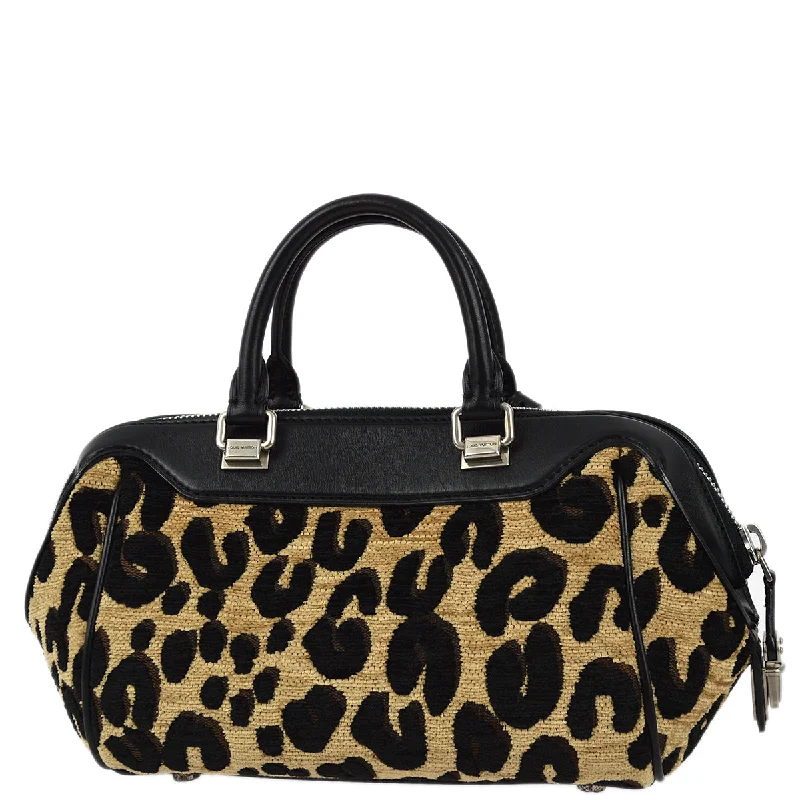 Louis Vuitton backpacks with a multi - pocket organization for functionalityLouis Vuitton 2012 Leopard Baby Handbag M94257