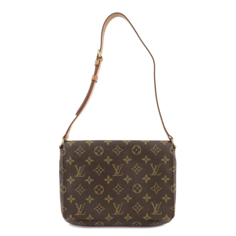 Louis Vuitton bags with a front - zip pocket for small items like keysLouis Vuitton Monogram Musette Tango Short Shoulder Bag M51257