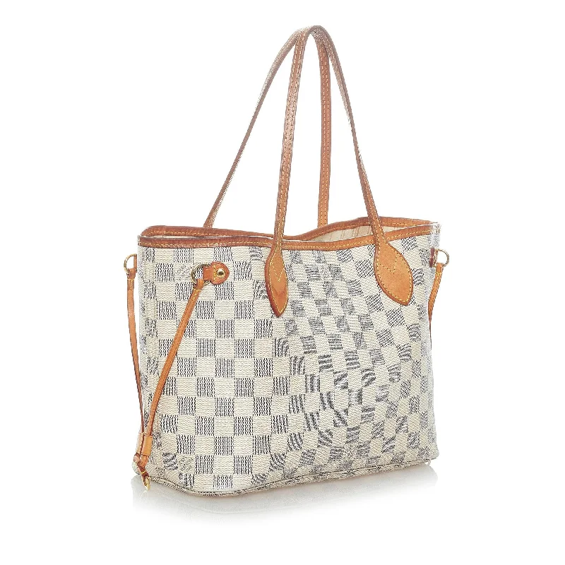 Louis Vuitton Alma bags with a leather - wrapped handle for a luxurious feelLouis Vuitton Damier Azur Neverfull PM (31999)