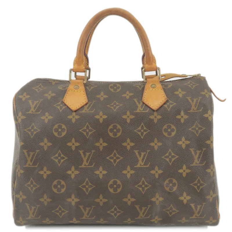 Louis Vuitton backpacks with a sleek, minimalist design for styleLouis Vuitton Monogram Speedy 30 Hand Bag Boston Bag M41526