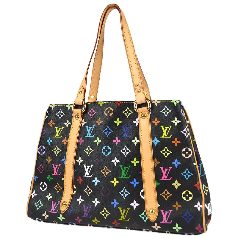 Ladies Louis Vuitton handbags with a detachable coin purse insideLouis Vuitton 2006 Black Monogram Multicolor Aurelia MM M40095