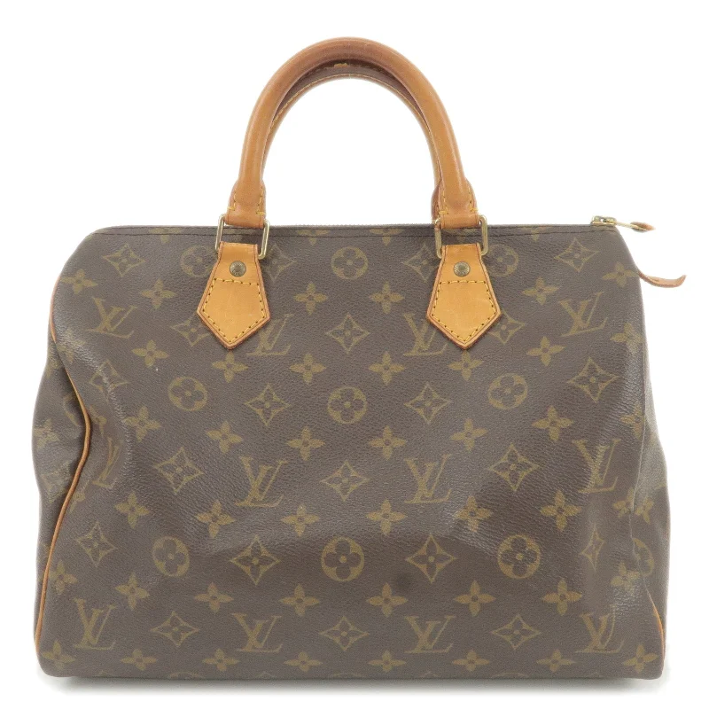 Louis Vuitton bags with a front - flap pocket for quick - access itemsLouis Vuitton Monogram Speedy 30 Hand Bag Boston Bag M41526