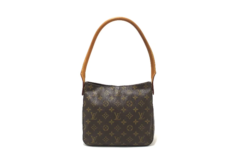 Louis Vuitton Twist bags with a crystal - embellished LV - turnlockAuthentic Louis Vuitton Classic Monogram Canvas Looping PM Shoulder Bag