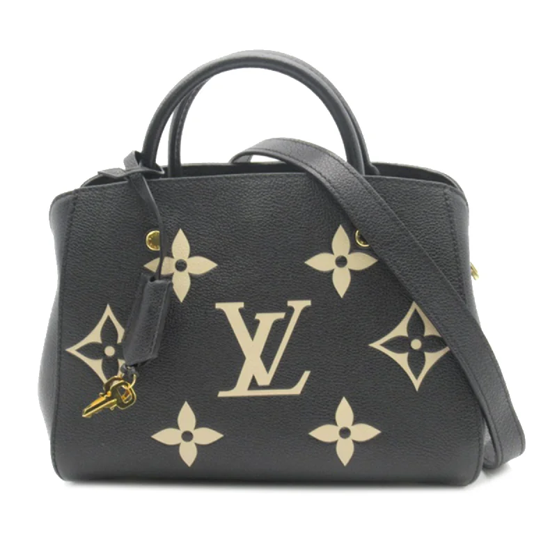 Louis Vuitton bags with a zippered interior pocket for better organizationLouis Vuitton Montaigne BB Bicolor Monogram Empreinte Giant