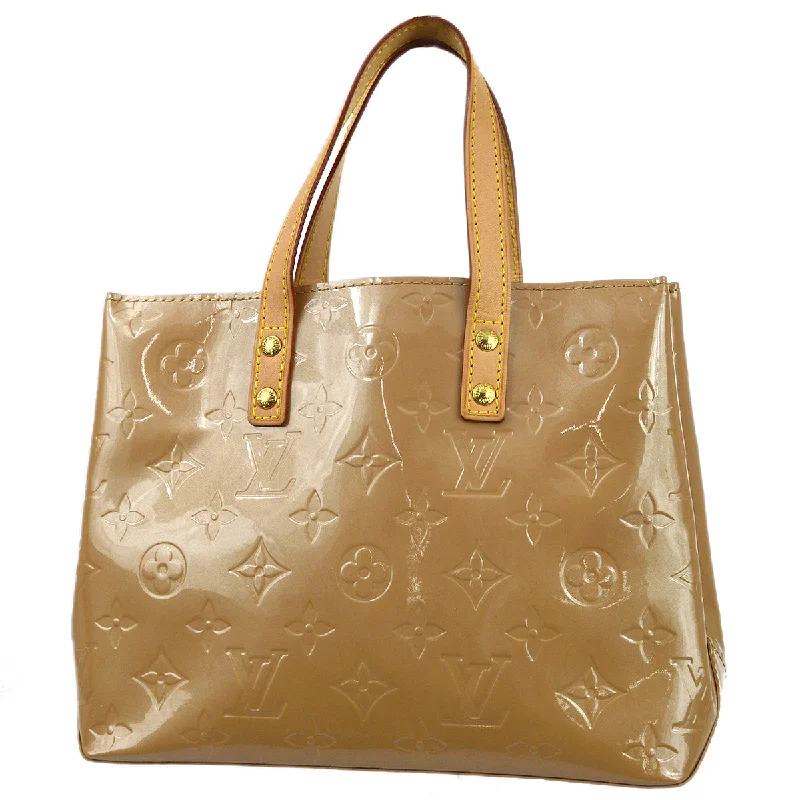 Louis Vuitton Alma bags with a leather - wrapped handle for a luxurious feelLouis Vuitton 2006 Beige Vernis Reade PM Tote Handbag M91334