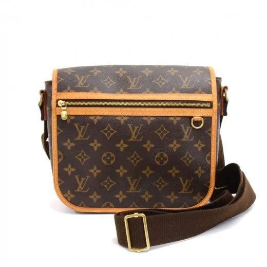 Louis Vuitton crossbody bags with a printed floral pattern for femininityLouis Vuitton Monogram Canvas Bosphore MM Messenger Bag