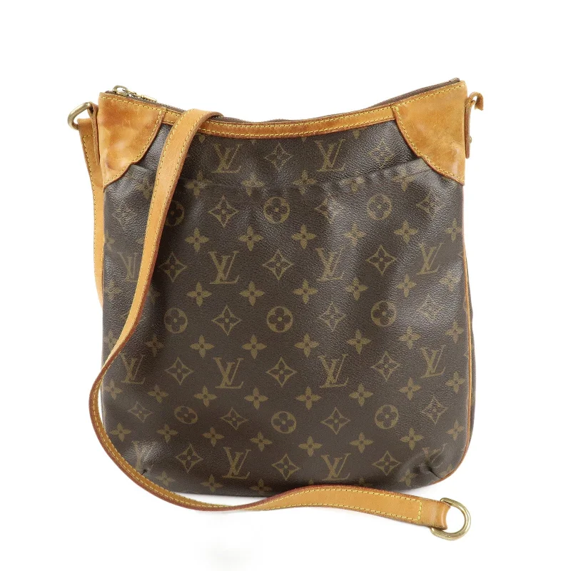 Louis Vuitton Alma bags with a monogram - embossed leather surfaceLouis Vuitton Monogram Odeon MM Shoulder Bag Brown M56389