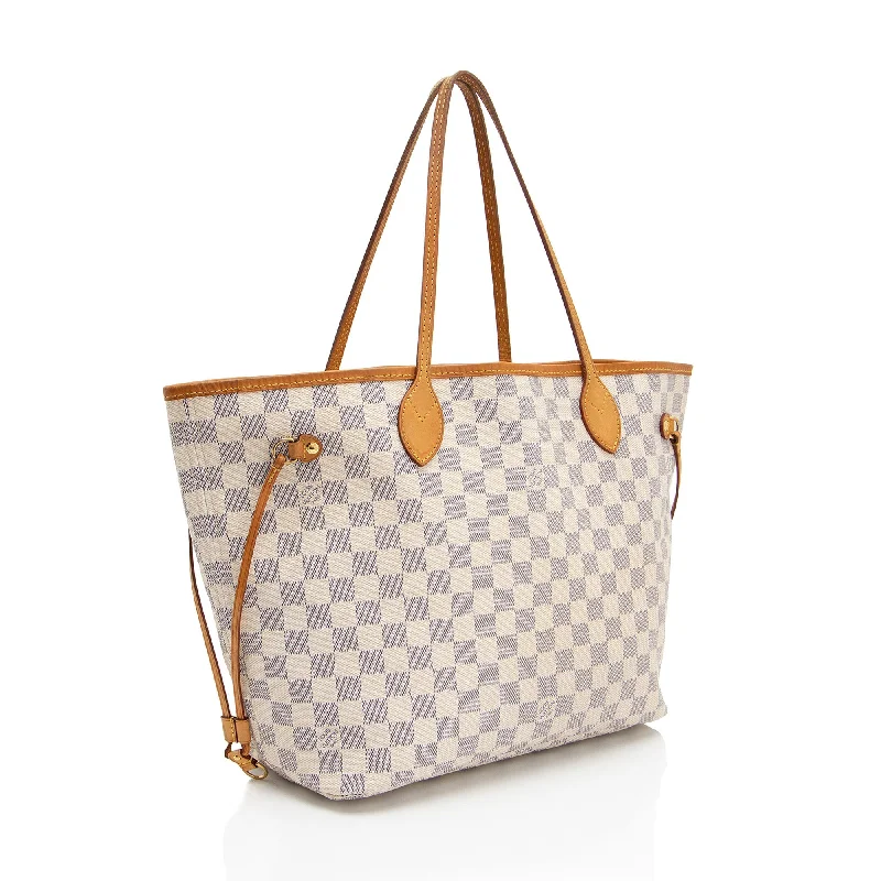 Louis Vuitton Neverfull bags with large capacity for everyday essentialsLouis Vuitton Damier Azur Neverfull MM Tote (JHjPo6)