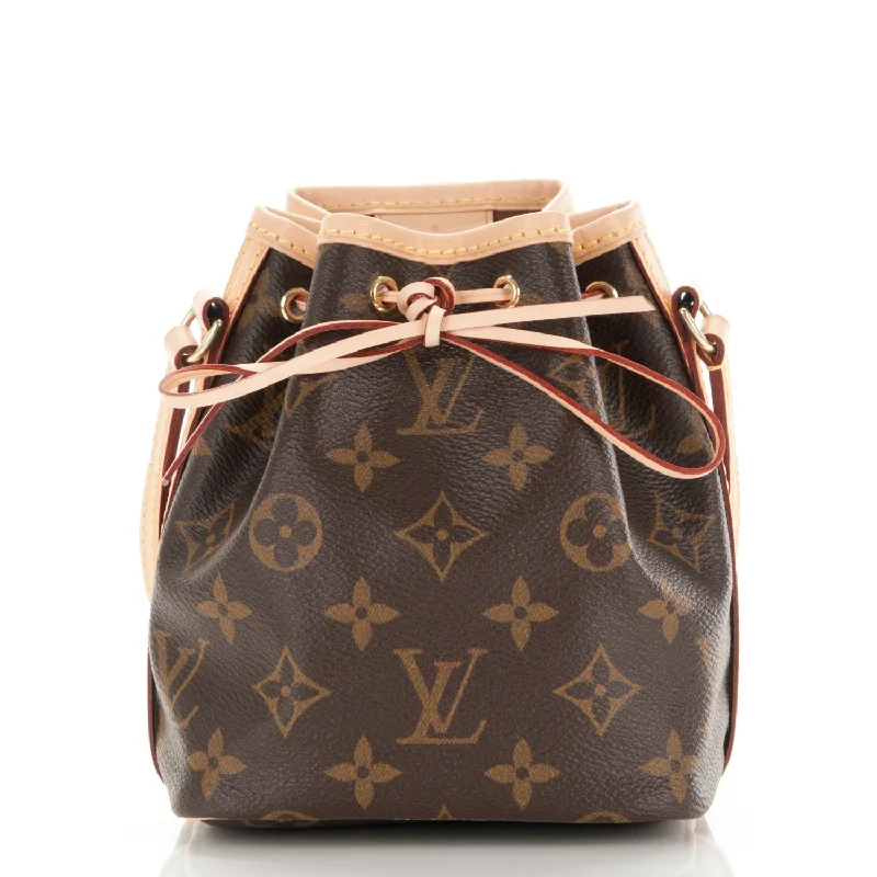 Louis Vuitton tote bags with a spacious interior and multiple pocketsLOUIS VUITTON MONOGRAM NANO NOE SHOULDER BAG