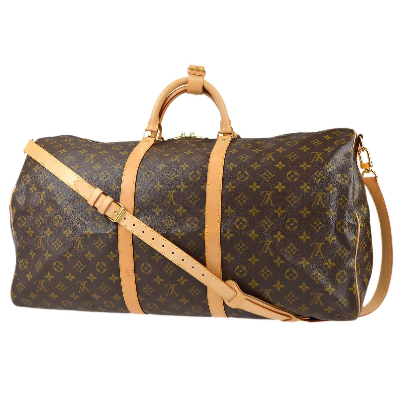 Ladies Louis Vuitton handbags with a detachable coin purse insideLouis Vuitton 2010 Keepall Bandouliere 60 Monogram M41412