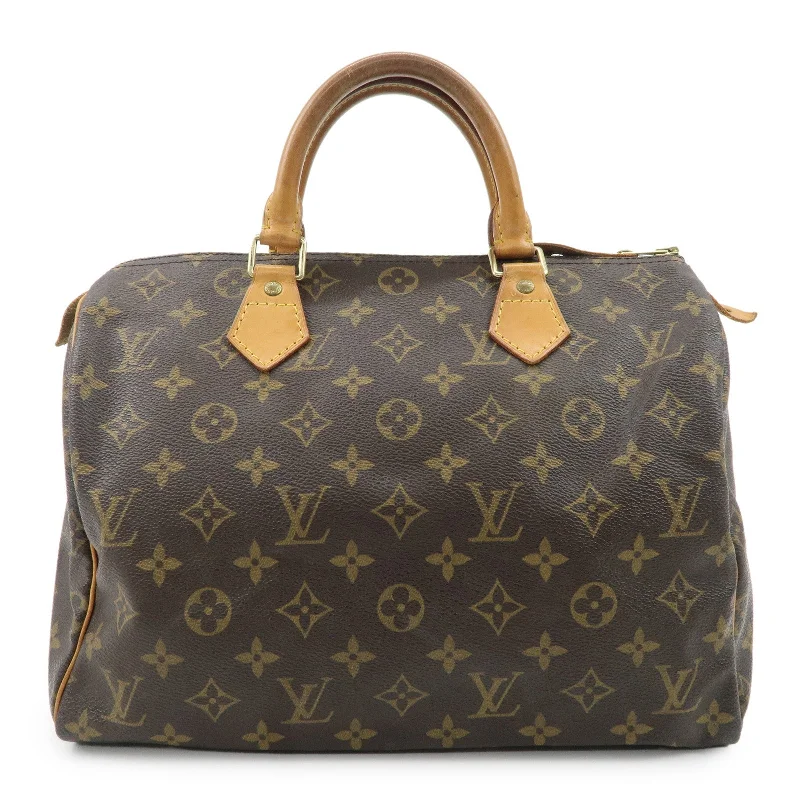 Louis Vuitton Petite Malle bags with a hard - shell structure for uniquenessLouis Vuitton Monogram Speedy 30 Hand Bag Boston Bag M41526