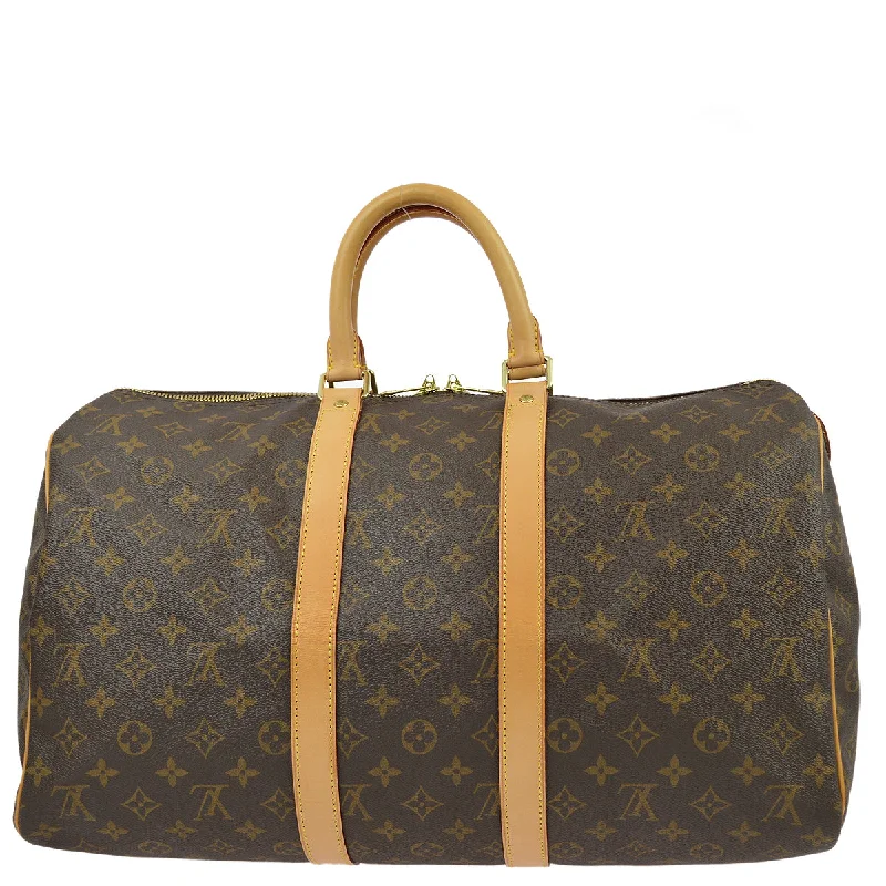 Ladies Louis Vuitton Petite Malle bags with a star - shaped charm for cutenessLouis Vuitton 2011 Monogram Keepall 45 M41428