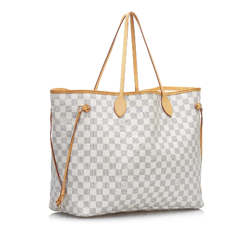 Louis Vuitton backpacks with a sleek, minimalist design for styleLouis Vuitton Damier Azur Neverfull GM (3YpfKS)