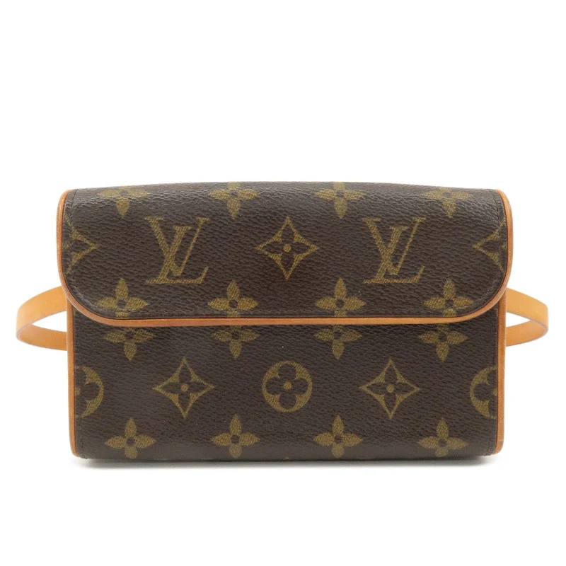 Louis Vuitton crossbody bags with a woven leather strap for textureLouis Vuitton Monogram Pochette Florentine Waist Bag Belt M M51855