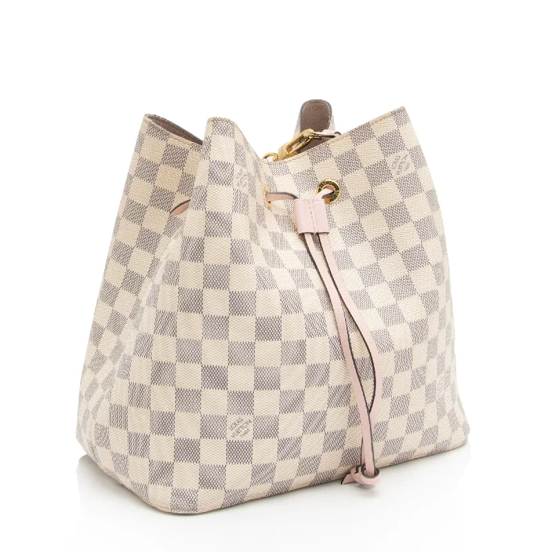 Louis Vuitton bags with a magnetic snap closure for easy accessLouis Vuitton Damier Azur Neonoe Shoulder Bag (vYuCc3)