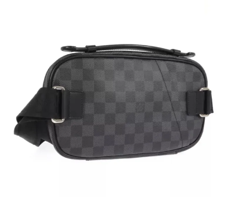 Louis Vuitton Speedy bags in monogram canvas for a classic lookLOUIS VUITTON DAMIER GRAPHITE AMBLER WAIST POUCH