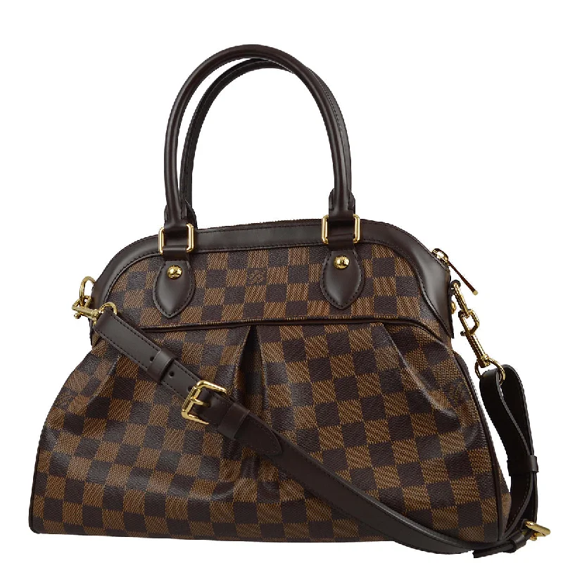 Louis Vuitton crossbody bags with a printed floral pattern for femininityLouis Vuitton 2012 Damier Trevi PM N51997