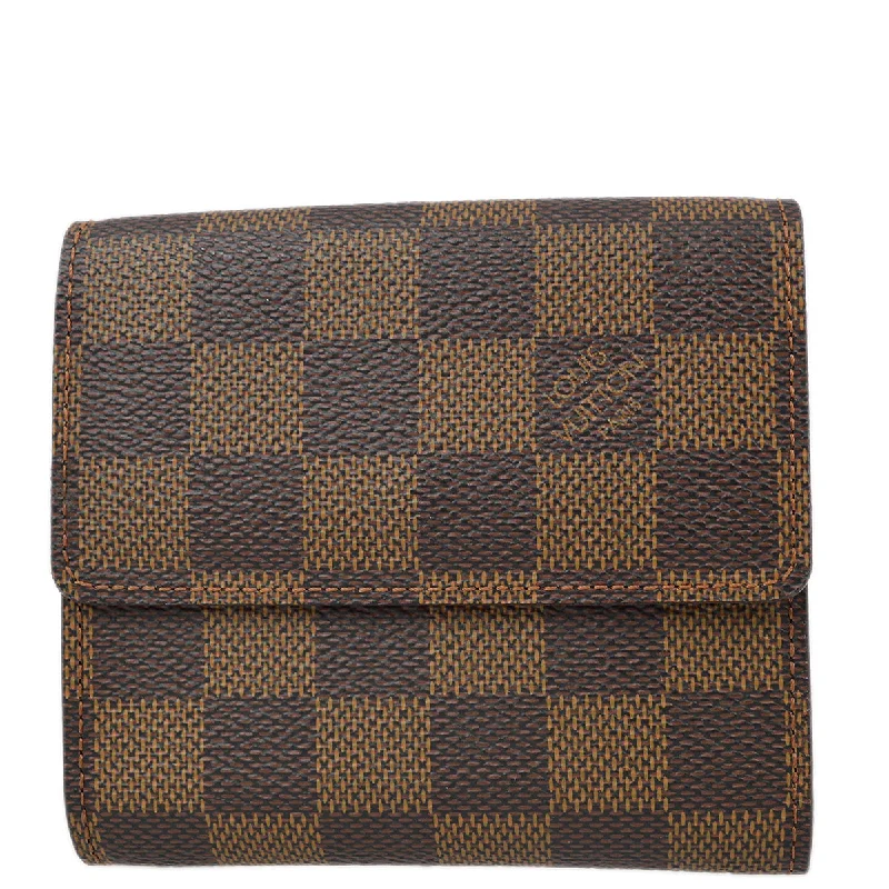 Louis Vuitton backpacks with a hidden back pocket for securityLouis Vuitton 2005 Damier Porte Monnaie Cartes Credit N61652