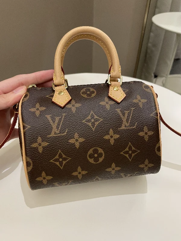 Louis Vuitton Alma bags with a detachable shoulder strap for versatilityLouis Vuitton Nano Speedy Classic Monogram