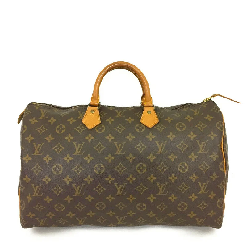 Louis Vuitton backpacks with a padded back panel for comfort during long - wearLouis Vuitton Monogram Speedy 40 Boston Hand bag