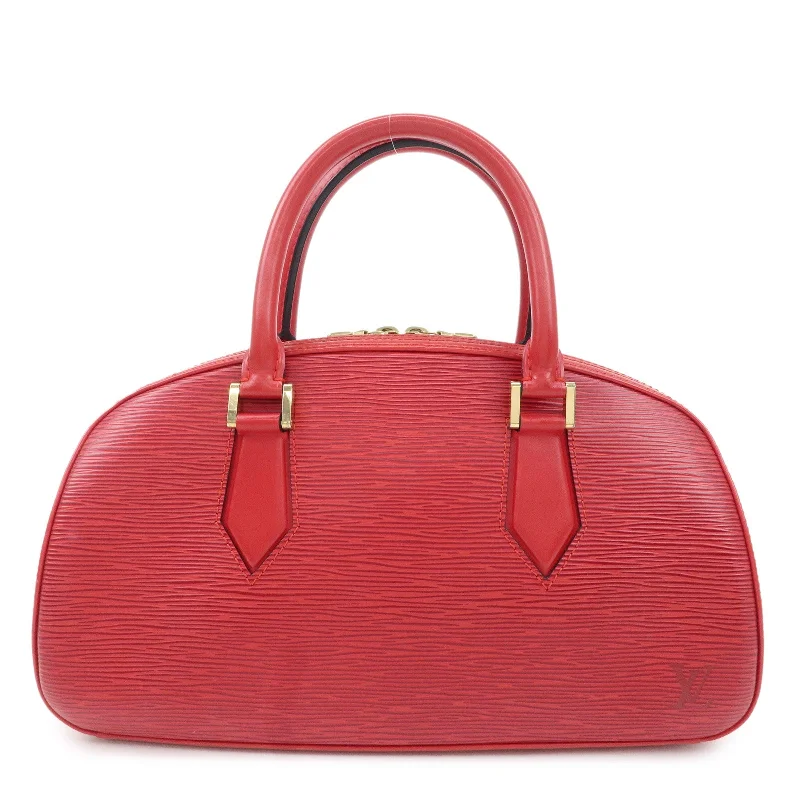 Ladies Louis Vuitton Capucines bags with a detachable shoulder strapLouis Vuitton Epi Jasmine Hand Bag Castilian Red M52087