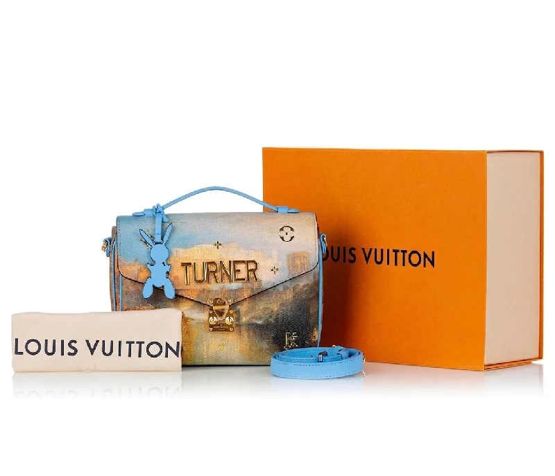 Louis Vuitton Petite Malle bags with a hard - shell structure for uniquenessLOUIS VUITTON MASTERS JEFF KOONS TURNER POCHETTE METIS