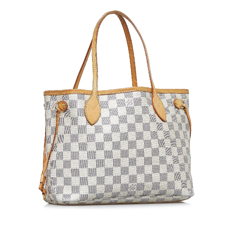 Louis Vuitton Alma bags with a leather - wrapped handle for a luxurious feelLouis Vuitton Damier Azur Neverfull PM (VgsEBF)