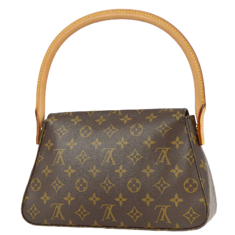 Louis Vuitton bags with a snap - button closure and a decorative charm for styleLouis Vuitton 2005 Monogram Mini Looping Handbag M51147