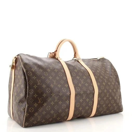 Louis Vuitton Alma bags with a monogram - embossed leather surfaceLouis Vuitton Keepall Bandouliere Bag Monogram Canvas 60