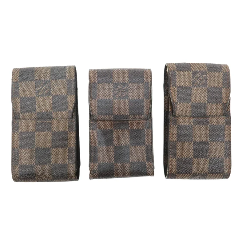 Ladies Louis Vuitton shoulder bags with a magnetic - closure flap for easeLouis Vuitton Set of 3 Etui Cigarette Case Brown N63024