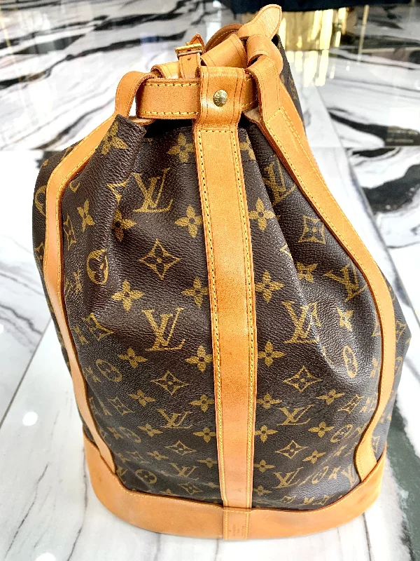 Louis Vuitton crossbody bags with a printed floral pattern for femininityLOUIS VUITTON MONOGRAM RANDONNEE GM BAG