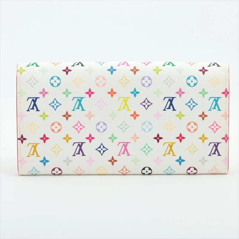 Louis Vuitton tote bags with a water - resistant coating for outdoor useLouis Vuitton Multicolor Sarah Long Wallet