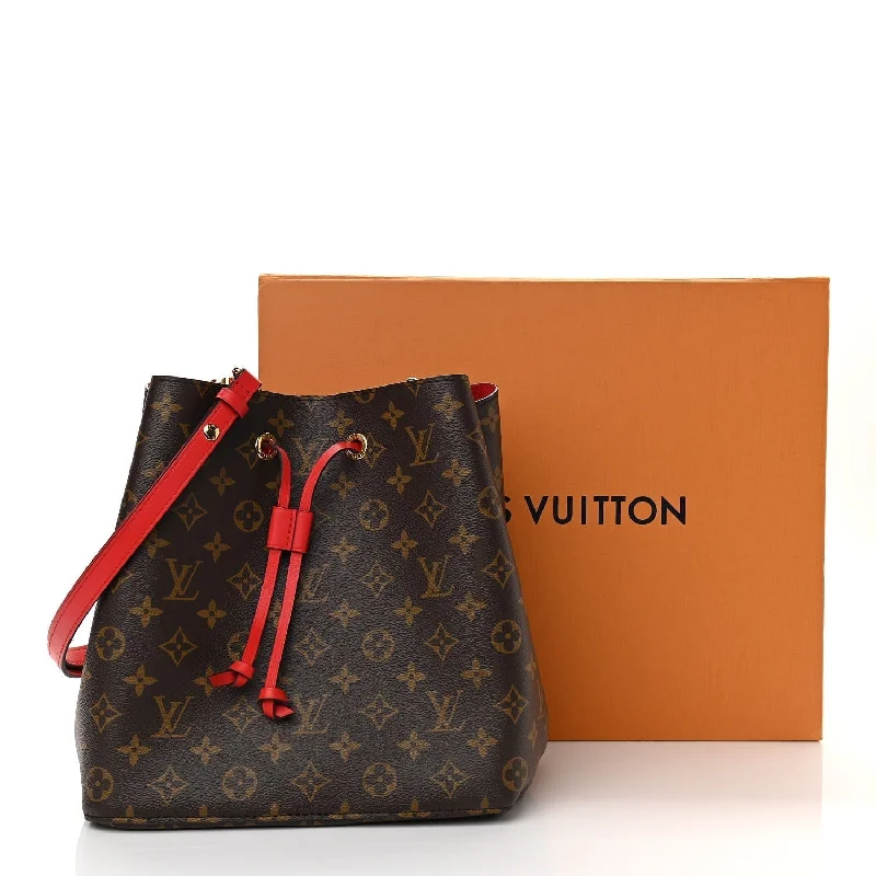 Louis Vuitton backpacks with a hidden back pocket for securityLOUIS VUITTON MONOGRAM NÉONOÉ BAG