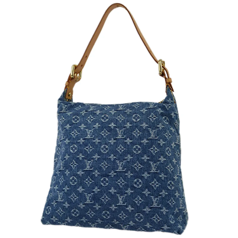 Ladies Louis Vuitton Capucines bags with a detachable shoulder strapLouis Vuitton 2005 Blue Monogram Denim Baggy GM Shoulder Bag M95048