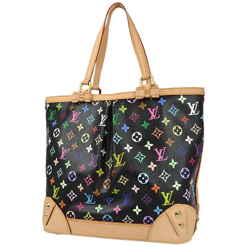 Louis Vuitton backpacks with a sleek, minimalist design for styleLouis Vuitton 2011 Black Monogram Multicolor Sharleen MM Tote Handbag M93213