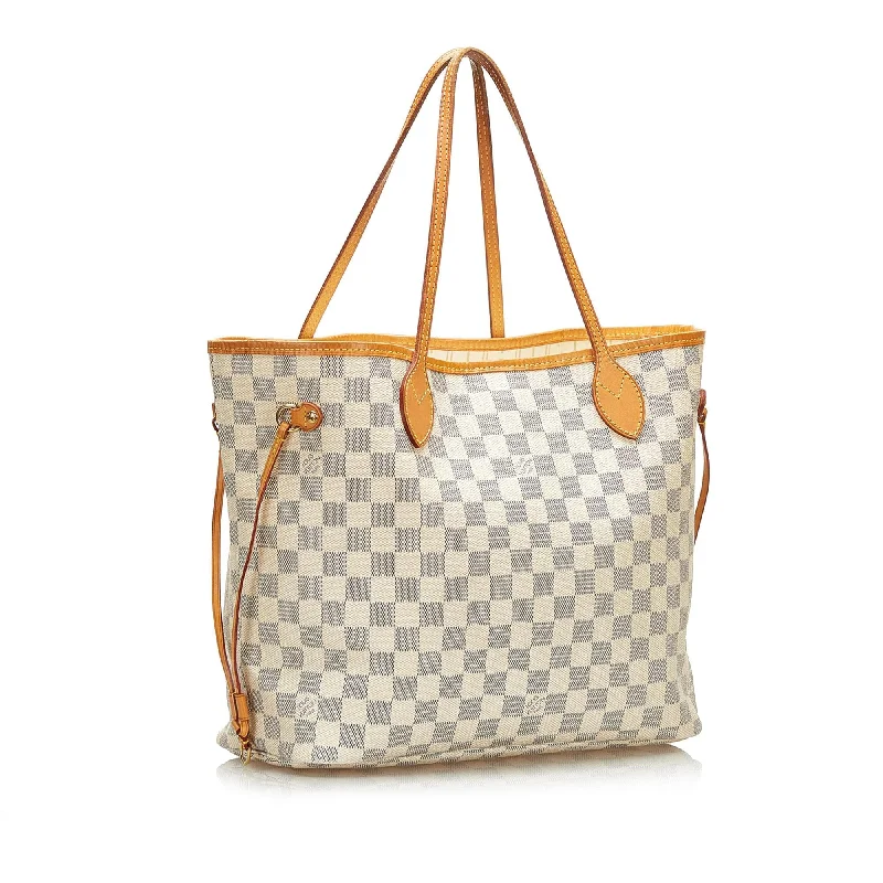 Louis Vuitton Twist bags with a snakeskin - effect panel for a bold lookLouis Vuitton Damier Azur Neverfull MM (37160)