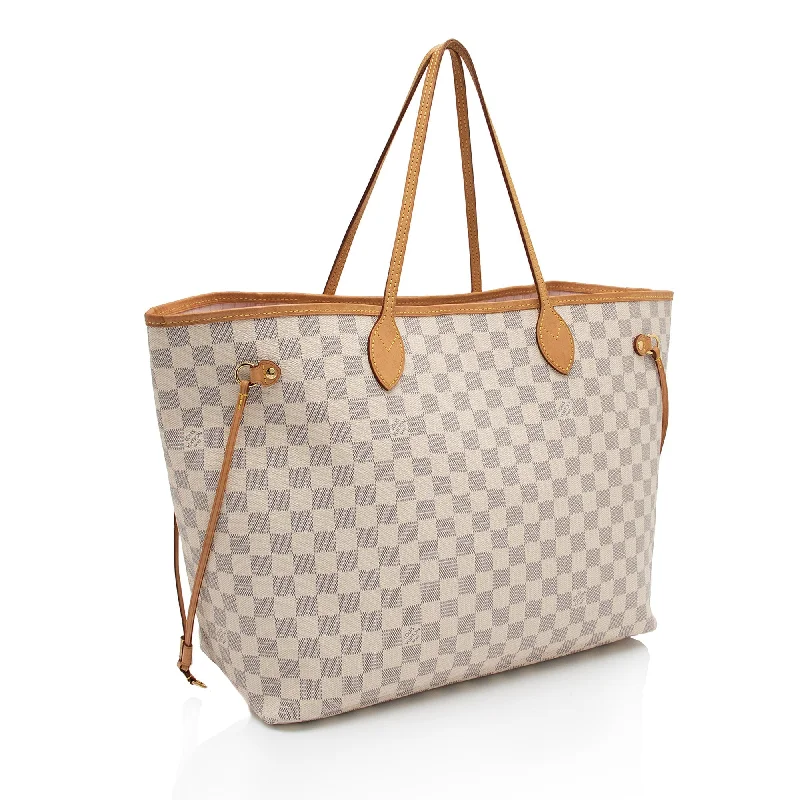 Louis Vuitton crossbody bags in a bold red color for a statementLouis Vuitton Damier Azur Neverfull GM Tote (OgMTmg)