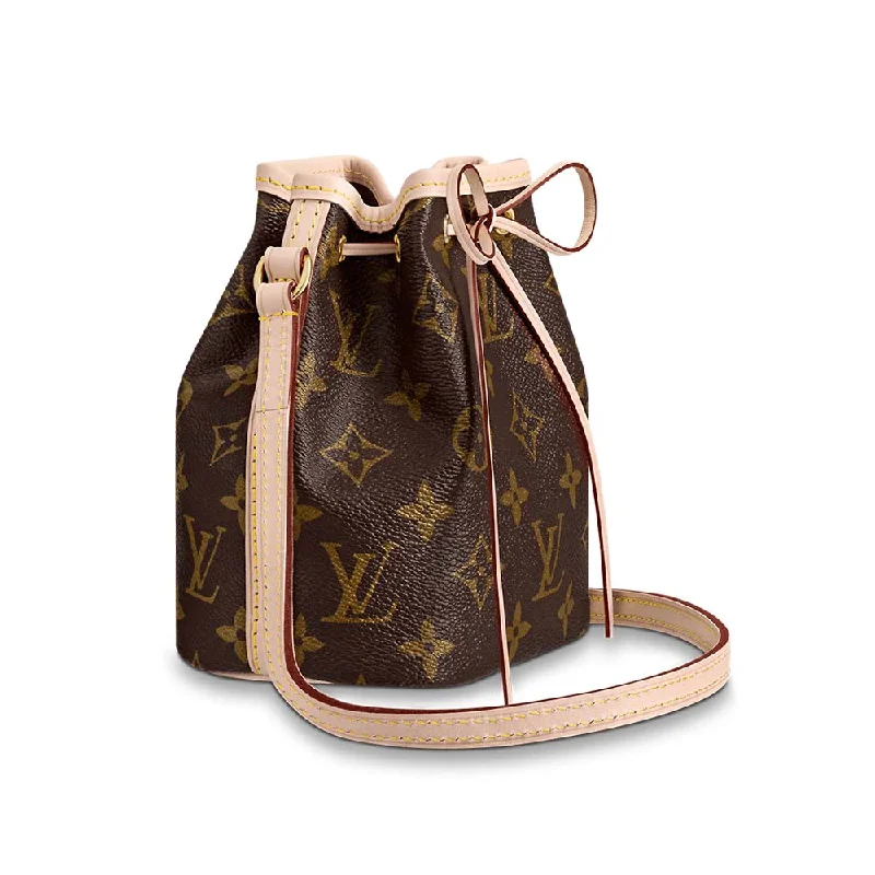 Louis Vuitton bags with a front - zip pocket for small items like keysLouis Vuitton Nano Noé