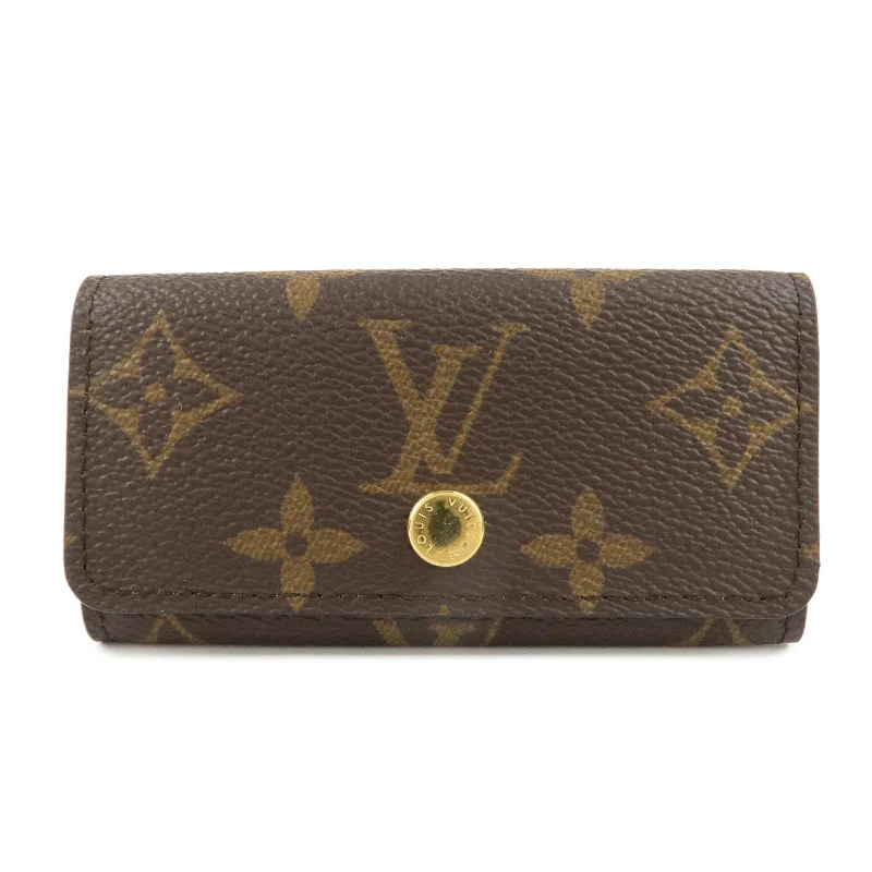 Louis Vuitton bags with a chain - link trim and a leather body for a modern edgeLouis Vuitton Monogram Multicles 4 Key Rings Key Case M62631