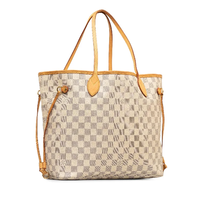 Louis Vuitton Alma bags with a leather - wrapped handle for a luxurious feelLouis Vuitton Damier Azur Neverfull MM (MhZ7kA)